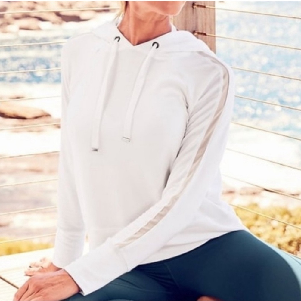 Athleta Open Heart Hoodie Sweatshirt